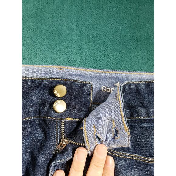 Gap Jeans Size 2 Petite Womens Blue Stretch Pants Denim Mid Rise Perfect Bootcut - Picture 6 of 13